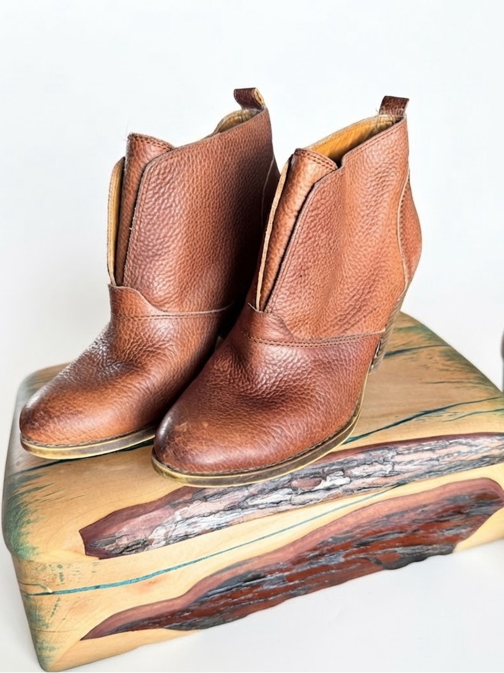Lucky Brand Women's Ehllen Leather Ankle Booties, Size 8